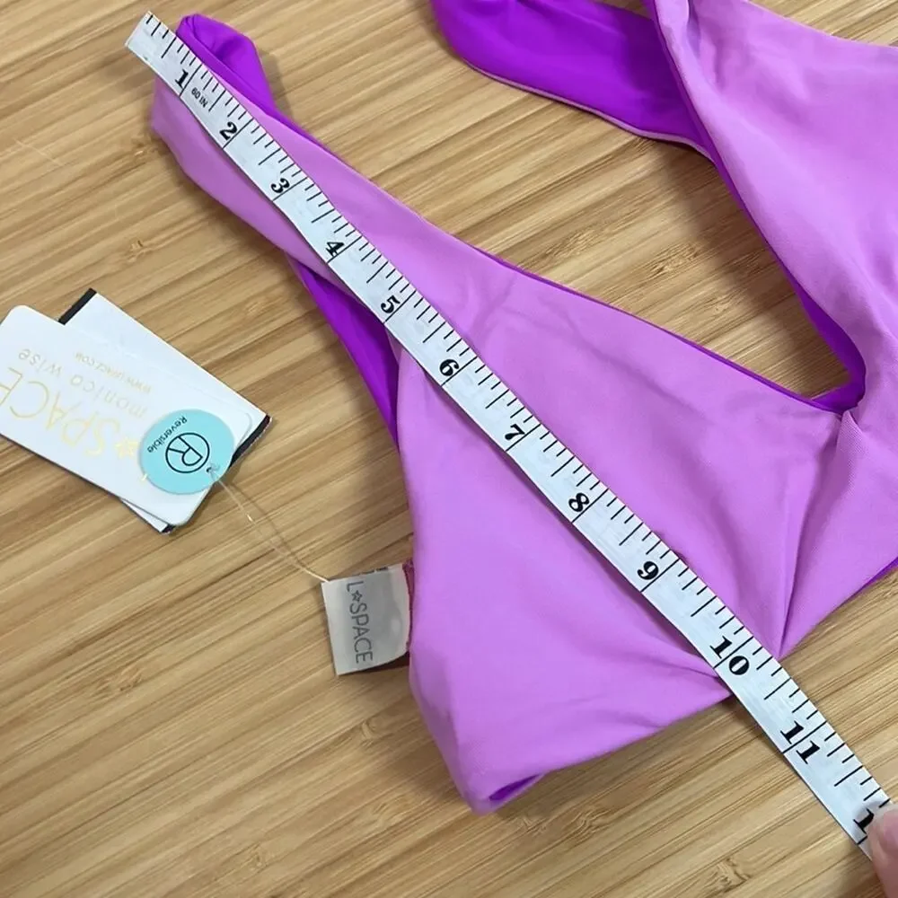 NWT L Space S‎ One Wave Reversible Top Pitaya Purple LS0WT20 Bikini Top